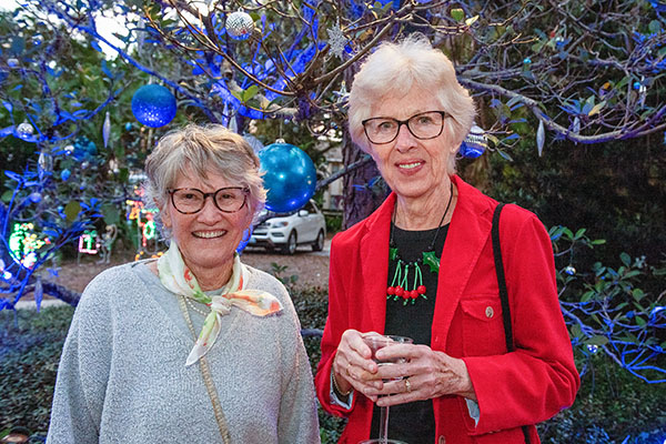 Allie Comer and Judy Salmon have been enjoying the Garden of Lights for many years, thanks in great part to Judy and her husband’s original efforts and ideas.