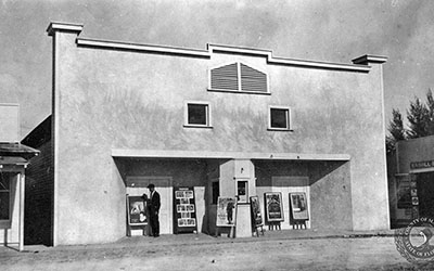 The second Lyric Theatre built by John Hancock opened in 1917. The wooden building on Flagler Avenue seated 350 people. MARTIN COUNTY