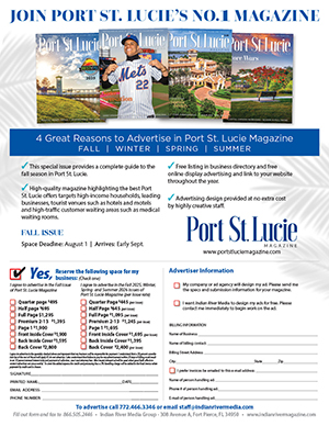Advertise in Port St. Lucie Magazine