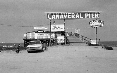After starting his first business in New Jersey, DiMenna opened this shop in 1963 in Cocoa Beach on the Canaveral Pier, later the Cocoa Beach Pier. 