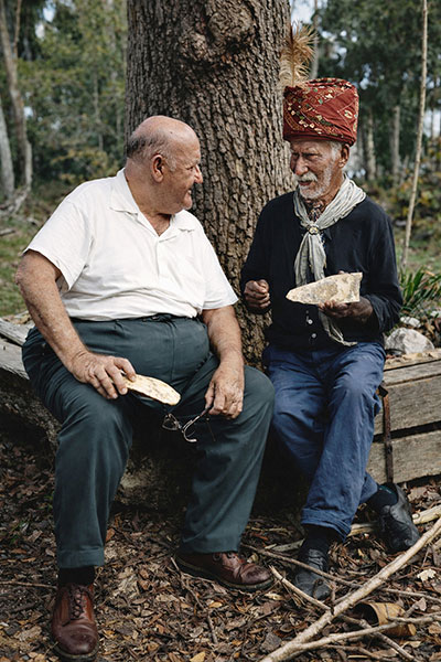 Albert DeVane interviews Billy Bowlegs III in 1962 at Big Cypress Indian Reservation.