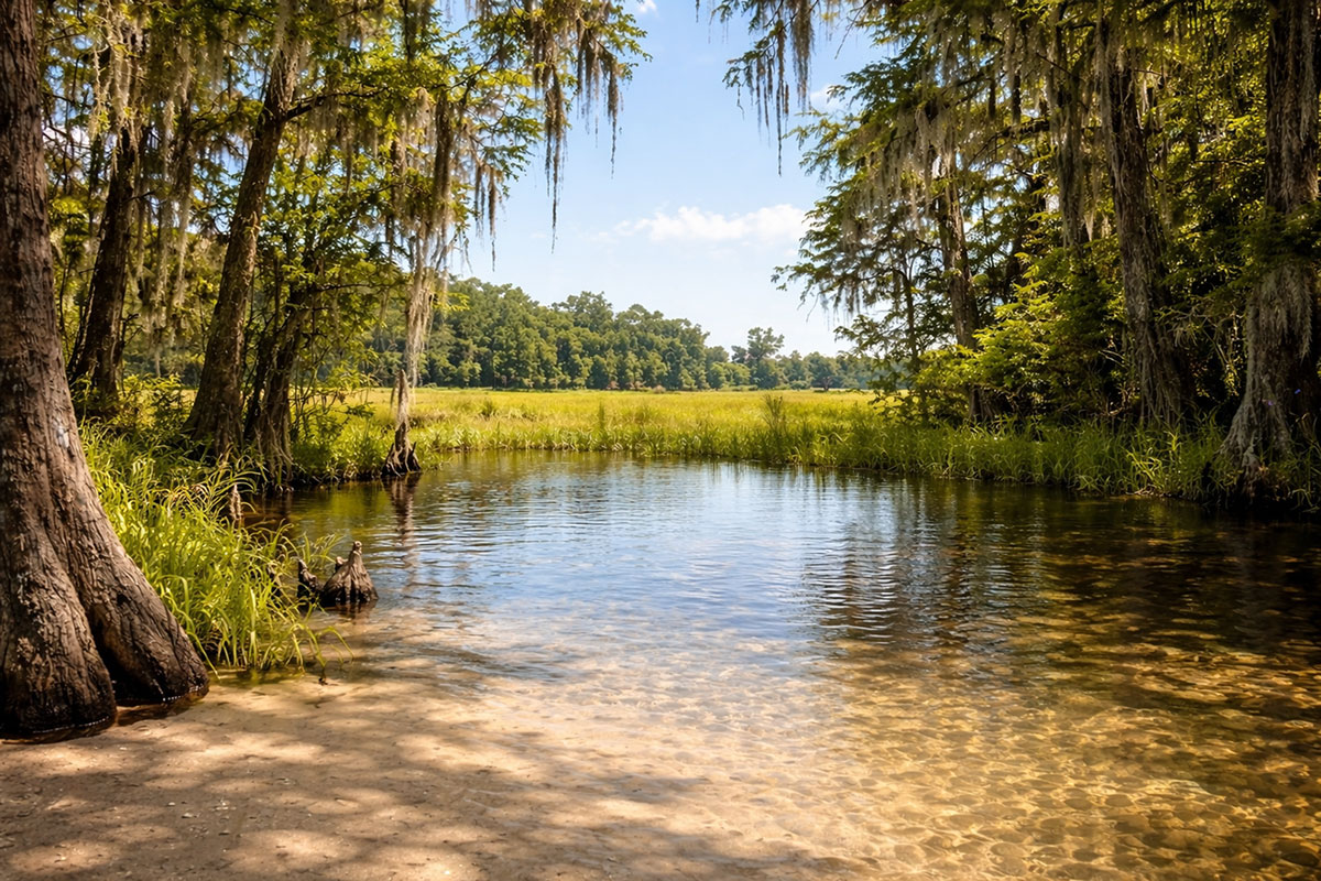 Cow Creek, on the border of St. Lucie and Okeechobee counties